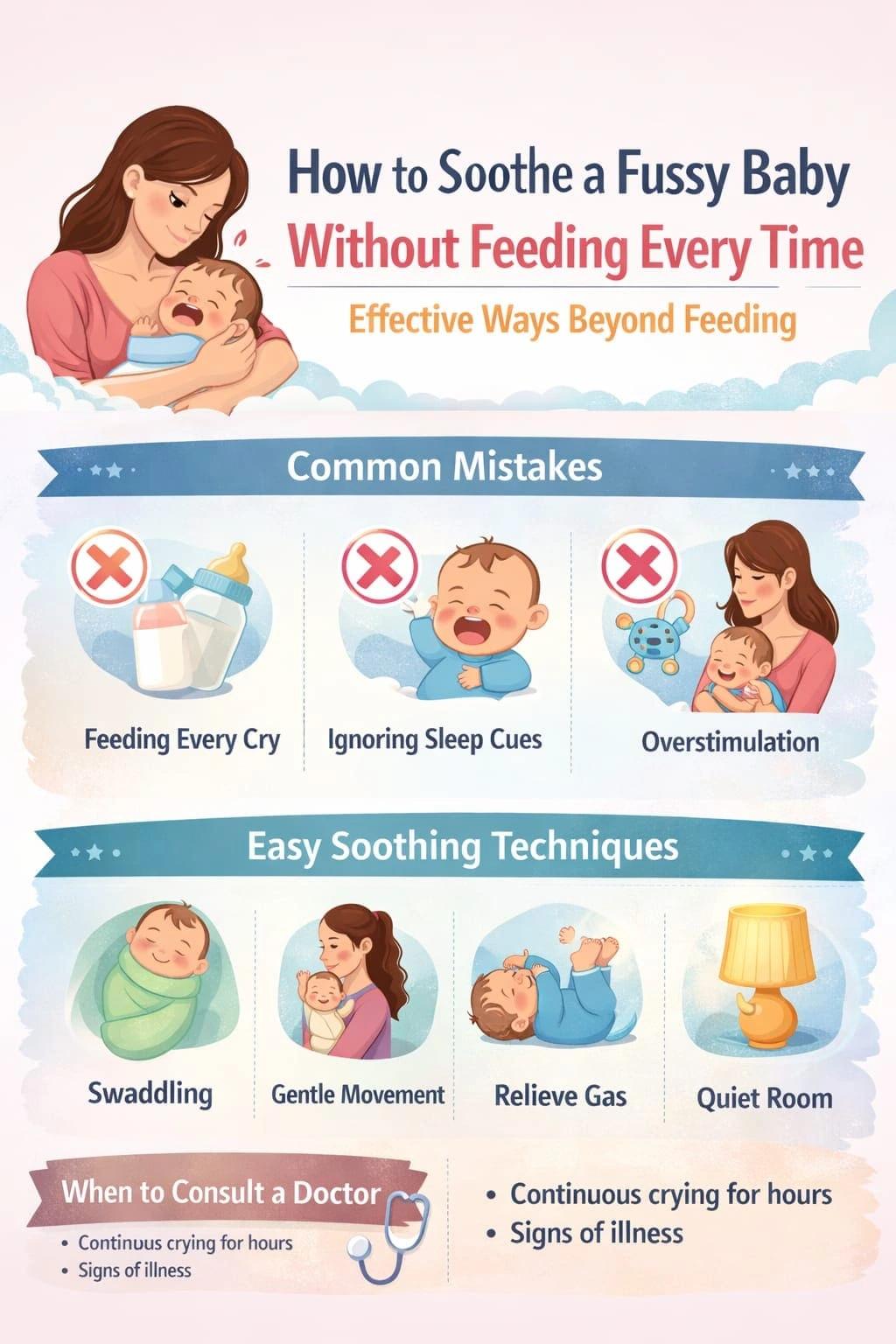 How to Soothe a Fussy Baby Without Feeding Every Time
