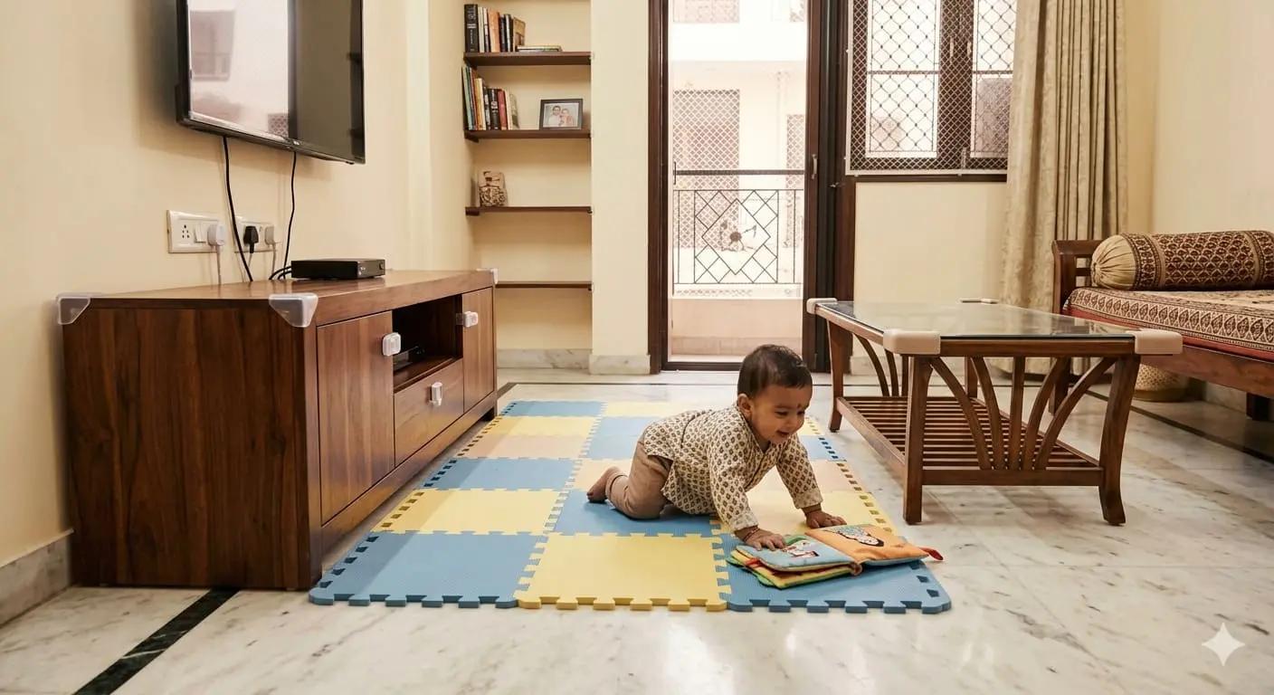 Safety First, Space Always: Baby-Proofing Small Indian Homes