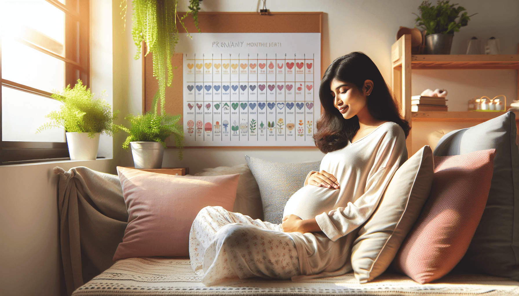 What tests are done in pregnancy? (month wise list)