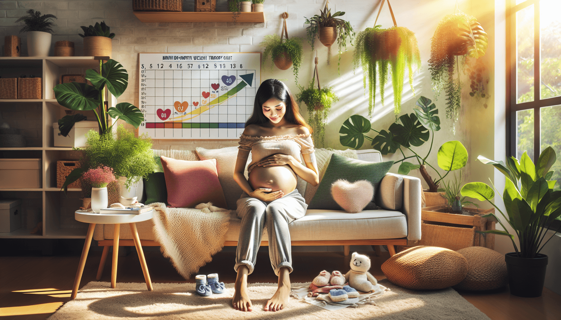 Pregnancy Weight Gain Chart Month-by-Month