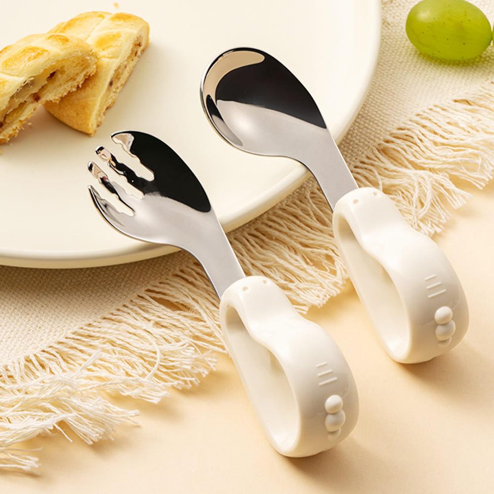 StarAndDaisy Baby Finger Spoon & fork