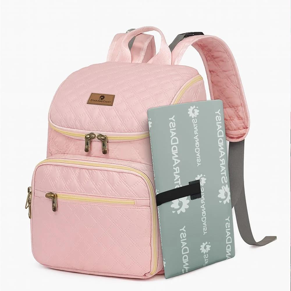 StarAndDaisy Trendy Diaper Bag with Multi-Compartments, Spacious Storage