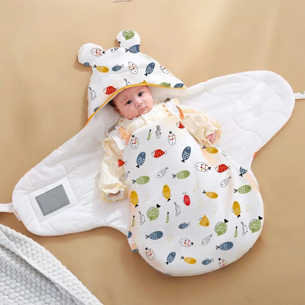 StarAndDaisy Butterfly Shaped Baby Swaddle with Velcro
