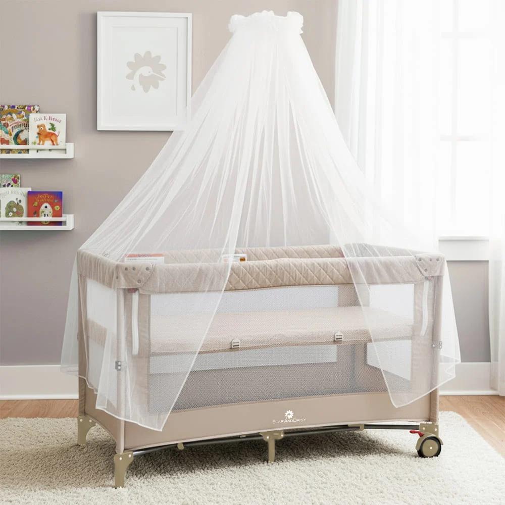 StarAndDaisy CozyCove Bedside Crib for Newborns