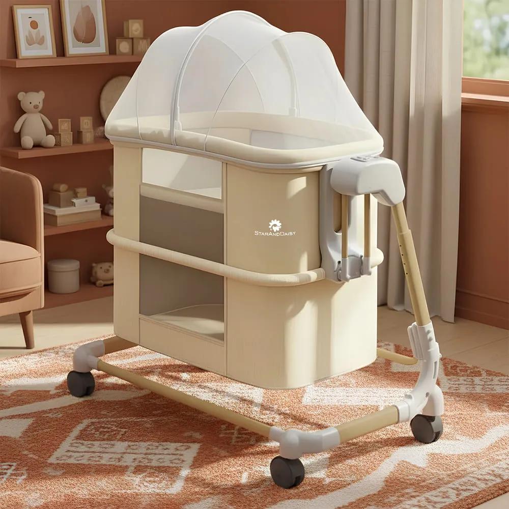 StarAndDaisy Deluxe 4 in 1 Electric Baby Swing Cradle