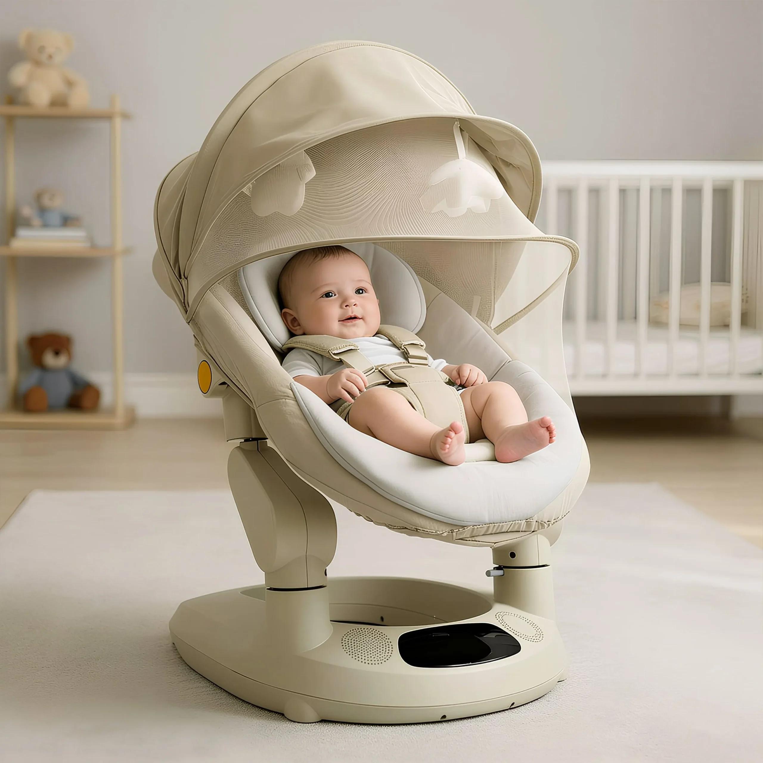 StarAndDaisy Smart Baby Rocker & Swing with Canopy