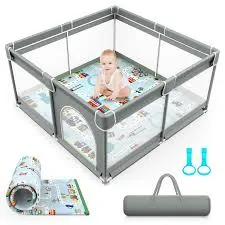 playpen and playmat