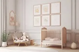 wooden crib cot