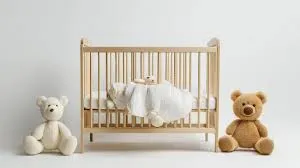 wooden crib cot