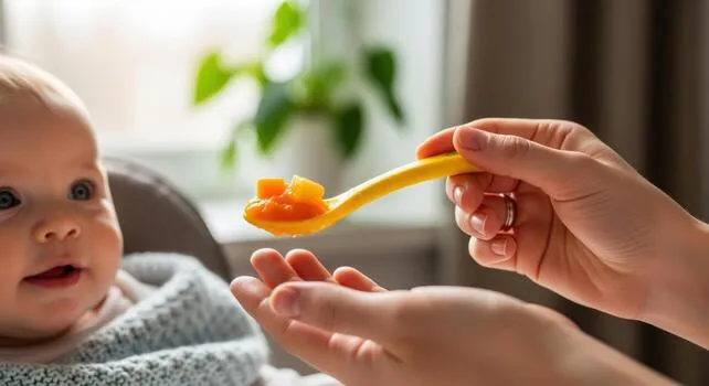 feeding spoons and plates