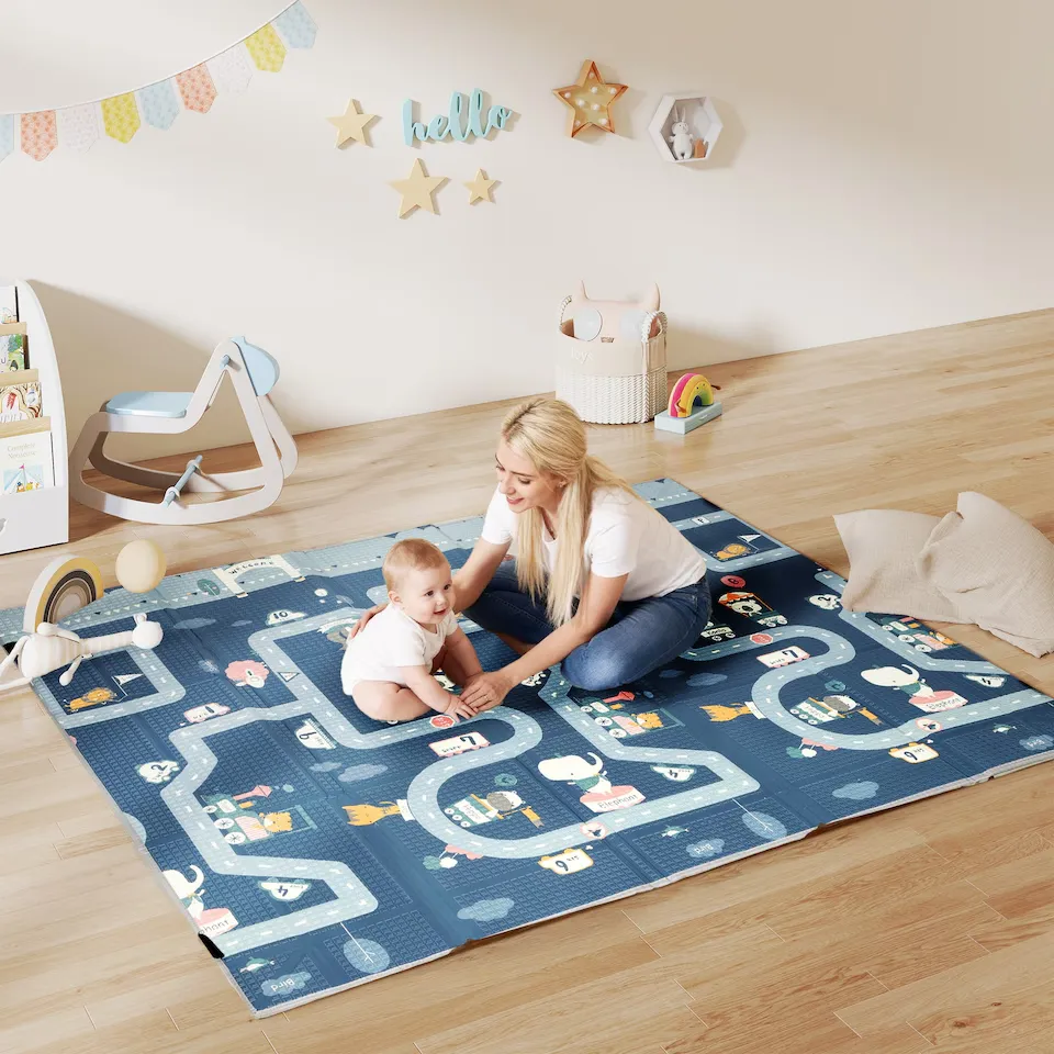 playpen and playmats