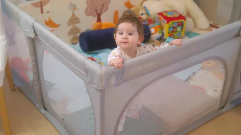 playpen and playmats