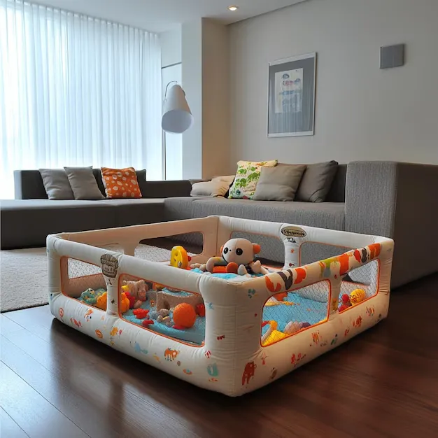 playpen and playmats